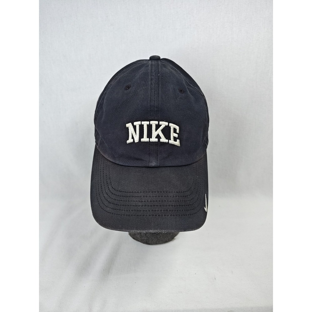 Nike Men's cotton vintage hat cap black white embroidered Logo Adjustable 209433